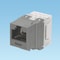 Panduit 1-PORT MOD JACK 110 8W8P UTP, T568A/B CAT6 NETKEY, INTL GRAY ROHS NK688MIG - alternate 2
